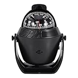 Bootskompasse LED-Licht Bootskompass Hochpräzise Navigation Elektronischer Kompass Schwenkbarer Campingkompass