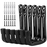 Oenothera 6 Stücke Wandhaken, Einhängende J Haken, Garage Storage Haken für Leiter, Fahrrad, Gartenschlauch, Elektrowerkzeug