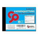 Cherry Quittungsblock A6, Selbstdurchschreibend, 2x50 Blatt