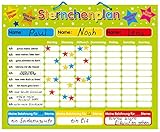 Magnetischer Sternchenplan/Belohnungstafel für bis zu DREI Kinder Feste Tafel, 40 x 30 cm, mit Aufhängeöse