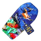 BEST SPORTING Bodyboard Kinder – Leichtes Surfbrett für Strand, Meer & Schwimmbad | 92 x 46 x 5 cm | In verschiedenen Designs | Inkl. Leash für sicheren Halt (Schildkröte)