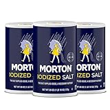 Morton, Jodsalz, runde Dosen, Allzweck, 3 Stück, 740 ml