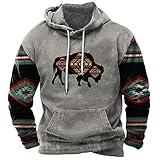 Herren Pullover Sportmodus Harajuku-Stil Rundhals Langarm Kapuzenpullover Lässig Und Lässig Ausgebeult Druck Outwear Langen Schönes Mit Tasche Geeignet Für Outdoor-Sport Und Tägliche Freizeit