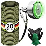 Jungle Monkey Premium Magnetangel Set - 200KG Zugkraft DEKRA geprüft - Magnetfischen Komplettset inkl. 20m Seil + wasserfeste Handschuhe für Magnet fischen I Magnet angeln in Flüssen und Seen