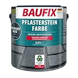 Baufix Pflasterstein Farbe anthrazitgrau, matt, 2.5 Liter, Beton- und Bodenfarbe, mit gute Haftung, für Beton/Pflastersteine, langer Witterungsschutz