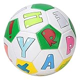 XIASABA Kinder im Freien im Freien im Freien der Spiele 2 Fußball 13 cm/5,1 Zoll Kinder Sport Match Football Fit für Junge Spieler und Trainingseinheiten (Alphabetball)