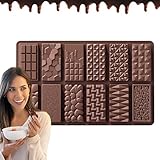 Huxibai Pralinenform für zerlegbare Schokoladenriegel | Silikon Energieriegel | Silikonproteinformen, Ernährungscerealienform, Backform für