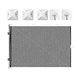 Katzenschutzgitter, versenkbar, diskret, für den Innenbereich, faltbar, mit Saugnäpfen, 50 x 125 cm, für Türen und Flure