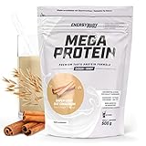 Energybody Mega Protein 'Hafer-Zimt' 500 g/Mehrkomponenten Protein Pulver mit Casein Whey Mix als Eiweiss Protein Pulver/Eiweiß Shake ohne Aspartam/Eiweißpulver / 20 Portionen