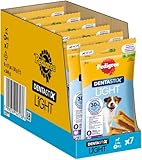 Pedigree Dentastix Light Mundhygiene-Stäbchen für kleine Hunde, 7 Stück, 58 g (6 Stück)