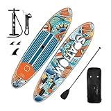 GaRcan Surfbrett 350 cm aufblasbares Surfbrett SUP Paddle Board Surfen Angelzubehör SUP aufblasbares Stand-Up-Paddle-Board-Set Outdoor-Erholung