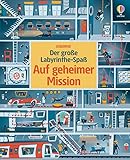 Der große Labyrinthe-Spaß: Auf geheimer Mission: Spuren verfolgen, Codes knacken und Geheimgänge finden – über 40 spannende Labyrinthe für Kinder ab 6 Jahren (Usborne Labyrinthe-Bücher)