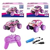 Generisch RC Auto Für - RC Funkauto Mit Stuntfunktion - 2,4 Ghz Geländegängiges Crawler Spielzeugauto Für Kinder Mädchen Ab 5 Jahren Und Geburtstagsfest Party