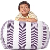 Stofftier-Aufbewahrungs-Sitzsack-Stuhlbezug for Kinder | Stopfbare Sitzsack-Couch mit Reißverschluss for Organisieren von Kinder-Plüschspielzeugen – Sitzsack-Spielzeugaufbewahrung for Jungen und Mädch