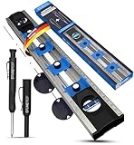 STONE REEF Elektriker Wasserwaage 40 cm – Präzisions-Wasserwaage für Heimwerker mit verschiebbaren Bohrlöchern und Maßskalen – Ideal für Steckdoseninstallation und Renovierungsarbeiten