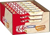 Kitkat NESTLÉ KITKAT CHUNKY White Schokoriegel, Knusper-Riegel mit weißer Schokolade & knuspriger Waffel, 24er Pack (24 x 40g)