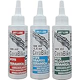 CeraBike PACKLUBE. SCHMIERMITTEL-Paket für Kette. WAXLUBE, DRYLUBE UND WETLUBE. (3X130ml)