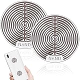 Hemobllo Anti Strahlung Handy Aufkleber - 2 Stück Strahlenschutz Aufkleber EMF Schutz Aufkleber Telefon Aufkleber Blocker Schild für Handys Laptop Computer Elektronische Geräte