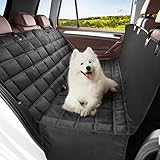 Hundedecke Auto Rückbank 4-in-1, 100% Wasserdicht, Rücksitz mit Seitenschutz, Hundesitz Auto Rückbank für PKWs, LKWs, und SUVs, Kratzfeste rutschfeste Autoschondecke Hundedecke Rücksitz