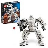 LEGO Star Wars Sturmtruppler Mech Set, Baubares Actionfigur-Modell mit Gelenkteilen, Minifiguren-Cockpit und großem Stud-Shooter, Sammelspielzeug für Kinder ab 6 Jahren 75370