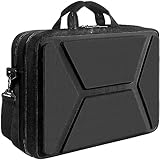 DOMISO Business Laptop Aktentasche 17 Zoll Wasserdicht Laptop Tasche Herren Damen Tragetasche Schultertasche Umhängetasche für 17-17.3' Laptop/Dell/Lenovo/Acer/HP/MSI, Schwarz