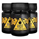 Strength Shop Riot Smelling Salts aus extra starkem Ammoniak, 3x 50 ml, Riechsalz für extremen Fokus & Wachsamkeit, ideal als Ammoniak Riechampullen für Gym, Kraftsport, Powerlifting & Co.