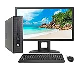 HP ELITEDESK 800 G1 SFF i5-4570 8 GB RAM 240 GB SSD + 500 GB HDD Windows 11 mit Display 24 Zoll + Tastatur und Maus im Lieferumfang enthalten, ideal für Büro (generalüberholt)