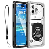 wasserdichte Handyhülle 6,9 Zoll, IPX8 Unterwasser-Handycase für Schwimmen & Schnorcheln Universell kompatibel mit iPhone 16/15/14/13/12 Pro Max, Samsung S25/S24/S23 Ultra, Xiaomi, Google (Schwarz)