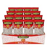 16 × 170g DER MANN Geröstete Sonnenblumenkerne mit Schale - leicht gesalzen | Perfekt für Snacks und Pausen | Traditional Taste -Natürlich | 100% Frisch und Knusprig (16 Stück, Gesalzen)