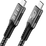 QarulG USB-Kabel C auf USB C, USB-Kabel 4 mit Datenübertragungskabel, 40 Gbps, Schnellladung, 240 W, 8 K Video für Dockingstation, SSD, Mobiltelefone, Monitore