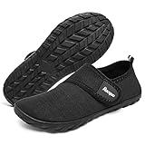 Racqua Wasserschuhe Kinder Strandschuhe Kinder Badeschuhe Mädchen Badeschuhe Jungen Wasserschuhe Mädchen Aquaschuhe Kinder Schwarz 35