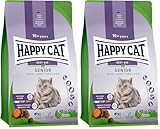 Happy Cat 70613 - Senior Weide Lamm - Katzen-Trockenfutter für Katzensenioren ab dem 8. Lebensjahr - 300 g Inhalt (Packung mit 2)