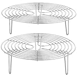 LALADEFIEE Dämpfen Rack 2er Set Dampfgarer Dämpfgestelle Hitzebeständig 304 Dampfeinsatz Für Haushalt Und Camping Und Gesunde Zubereitung