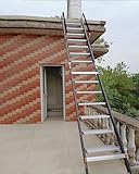 WhamtL Dachbodentreppe Klappbare Dachbodenleiter aus Aluminium, Leichte Dachbodenleiter Fürs Dach, Dachbodenleiter mit Ausziehbarer Trittstufe(Black,13 Step-375cm (12.3ft))