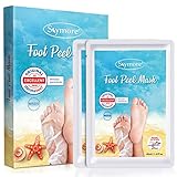 Skymore 2 Paar Fußmaske, Hornhaut Entfernung Fuß Peeling Maske Exfoliating Fussmaske für zarte Füße, Fuß Hornhautentferner Peeling Socken