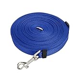 Fictory Trainingsleine für Hunde, Lang Verstellbare Schleppleine für Große Hunde, Ideal zum Wandern & Schwimmen, 10m / 32.8ft (Blau)