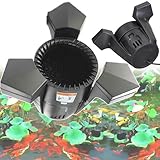 JOSBY 3000/4200 L/h Automatischer Teichskimmer, 43W/70W Saug-Schwimmskimmer, Teichsauger, 10M Stromkabel, Geräuscharm, Teich-Schmutzsammler, Schwimmbad-Laubkescher, für Garten, Spüle