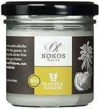 ÖLMÜHLE SOLLING - BIO Kokosöl | 100% natives Bio-Kokosnussöl | Ideal geeignet zum Braten, Backen und Frittieren, als Haut-& Haarpflege sowie für Hunde und Katzen | Inhalt: 100 ml
