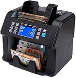ZZap NC50 Banknotenzähler & Falschgeld-Detektor - Wertzähler für gemischte Stückelungen – Bargeld-Währungsmaschine