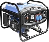Güde Stromerzeuger GSE 2701 (4-Takt Motor, Benzin, 3,2/4,4 (kW/PS), 2x 230 V Steckdosen, max. 2200 W, Laufzeit bis 17 h, Tank 15 l, AVR, Überlastungsschutz, Tragerahmen, TÜV/GS-geprüft)