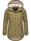 Ragwear Kinder Mädchen Winterjacke Outdoorjacke wasserdicht atmungsaktiv Layra Dots Light Olive Gr. 128