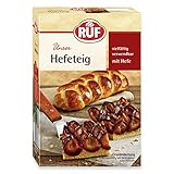 RUF Hefeteig mit Trockenbackhefe, simple Grundbackmischung, Erfolgsrezept für Hefezöpfe, Hefeteig, Pflaumenkuchen, Pizzateig, Brot, Brötchen, 8 x 400g