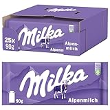 Milka Alpenmilch-Schokolade, Packung mit 25 x 90g