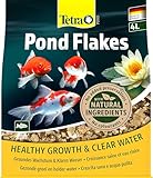 Tetra Pond Flakes - Fischfutter-Flocken für kleinere und junge Teichfische, für eine abwechslungsreiche und ausgewogene Ernährung, 4 L Beutel