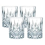Nachtmann 4-teiliges Whisky Gläser Set, 295 ml, Noblesse, 89207, Whisky Tumbler aus Kristallglas, Whiskygläser spülmaschinenfest