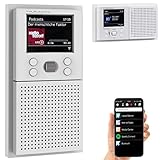 VR-Radio Unterputzradio: Unterputz-WLAN-Internetradio mit Bluetooth & Farbdisplay, DSP, App, 8W (Unterputz Radio WLAN, Unterputz Radio WLAN und Bluetooth, Steckdose Schalter)