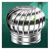 ZYFBD Drehturbinenlüfter Lüftungsschornsteinhaube Edelstahl Drehturbine Kaminhaube - Effiziente Belüftung, Anti-Sinken