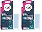 Veet Expert Kaltwachsstreifen Gesicht - Wachsstreifen zur Haarentfernung für alle Hauttypen inkl. sensibler Haut - 10 Doppelstreifen : 20 Streifen (Packung mit 2)