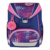 Herlitz® Schulranzen Ultralight Tropical Chill | Kinder Organizer für Schülerkinder | Steifer Rücken | Unisex | Schultasche | Geräumiger Strapazierfähiger Schulrucksack, multicoloured, M