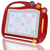 Zaubertafel 27.5 X 22cm, Maltafel Zaubertafel, Magnettafel Kinder, Maltafel, Zaubertafel Kinder Ab 2 Jahre, Maltafel Kinder, Magnetische Maltafel Mit 3 Form Stempel, Maltafel Kinder Ab 2 Jahre